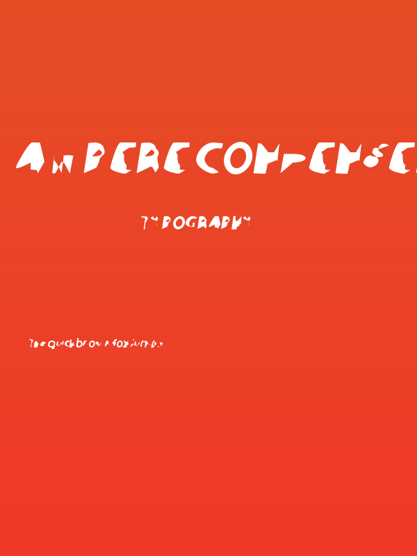 Ampere Condensed Italic Poster