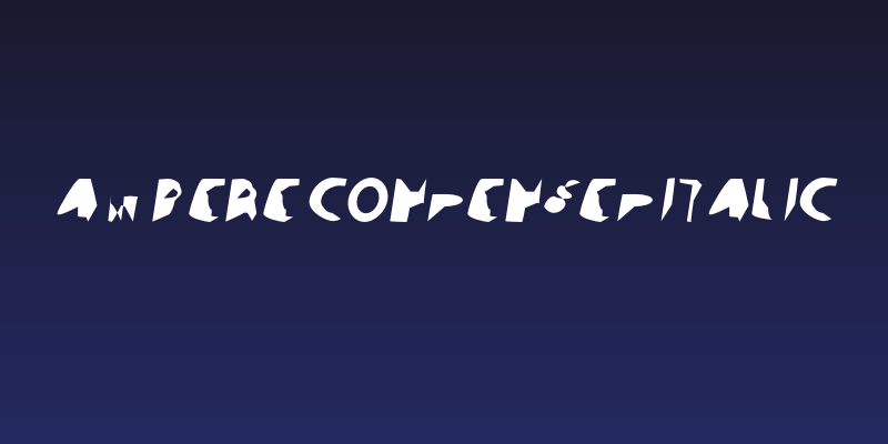Ampere Condensed Italic Social Header