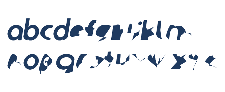 Ampere Condensed Italic Lowercase