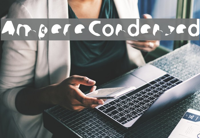 Ampere Condensed Font examples
