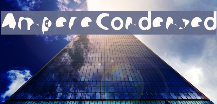 Ampere Condensed Font examples
