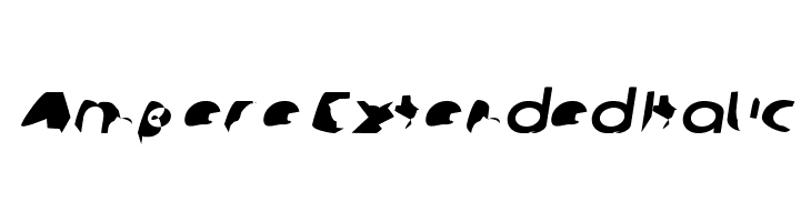 Ampere Extended Italic Шрифта