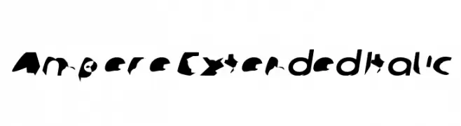 Ampere Extended Italic  Frei Schriftart Herunterladen