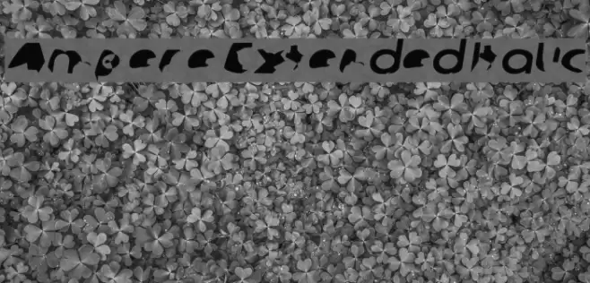 Ampere Extended Italic Font examples