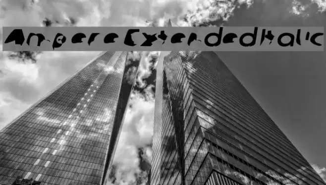 Ampere Extended Italic Font examples