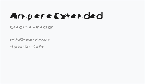 Ampere Extended Business Card