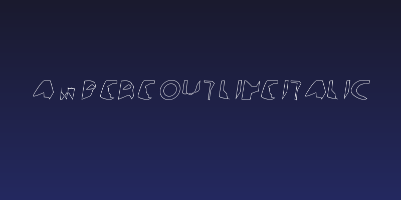 Ampere Outline Italic Social Header