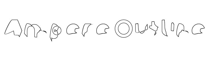 Ampere Outline  免费字体下载