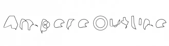 Ampere Outline  Frei Schriftart Herunterladen
