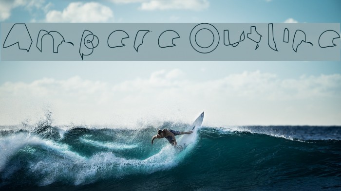 Ampere Outline Font examples