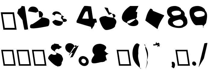 Ampere ReverseItalic Font OTHER CHARS