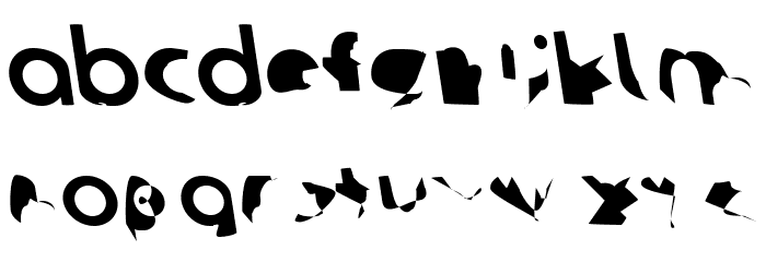 Ampere ReverseItalic Font LOWERCASE