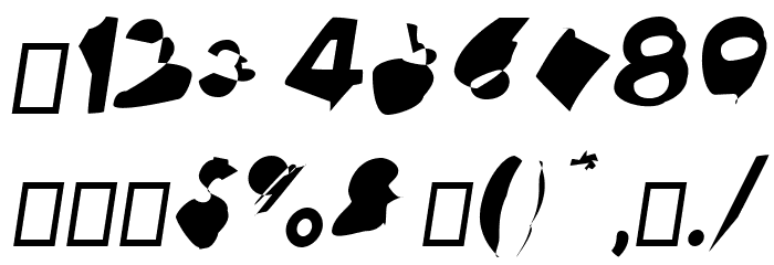 Ampere SmallCaps Condensed Italic Font OTHER CHARS