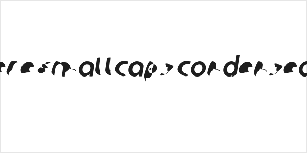 Ampere SmallCaps Condensed Italic Logo
