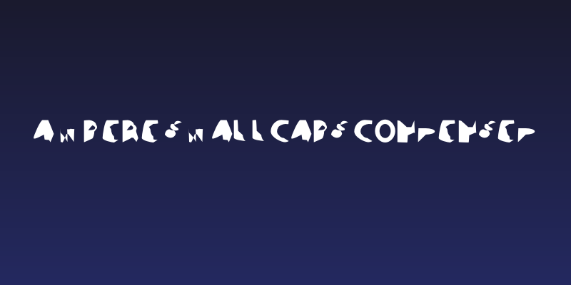 Ampere SmallCaps Condensed Social Header
