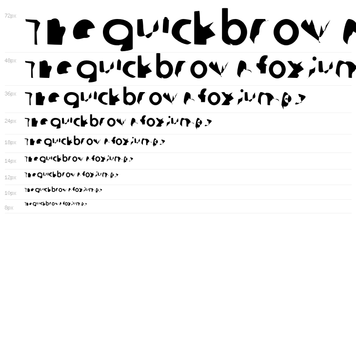 Ampere SmallCaps Condensed Waterfall