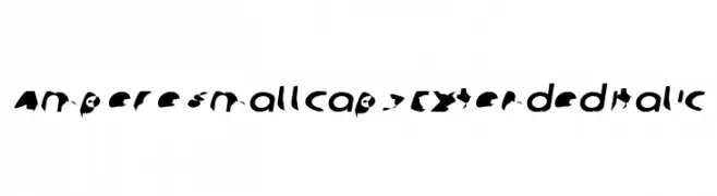 Ampere SmallCaps Extended Italic  Frei Schriftart Herunterladen