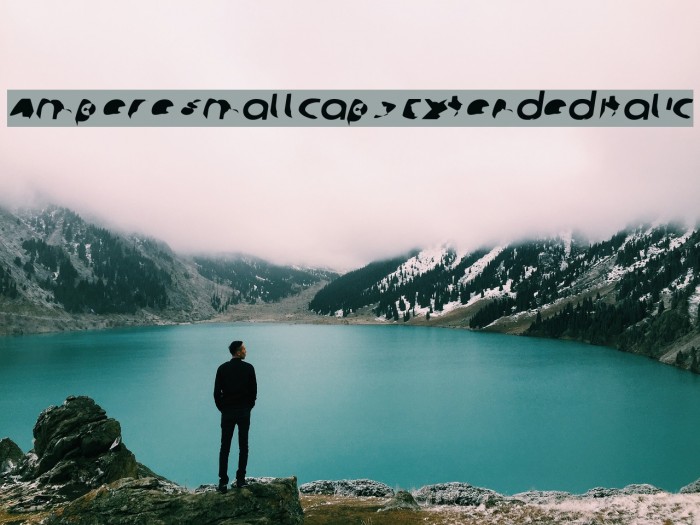 Ampere SmallCaps Extended Italic Font examples