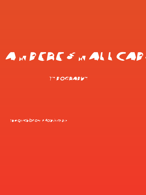 Ampere SmallCaps Extended Italic Poster