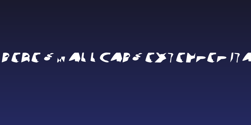 Ampere SmallCaps Extended Italic Social Header