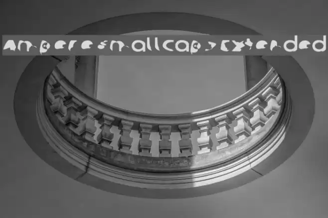 Ampere SmallCaps Extended Font examples