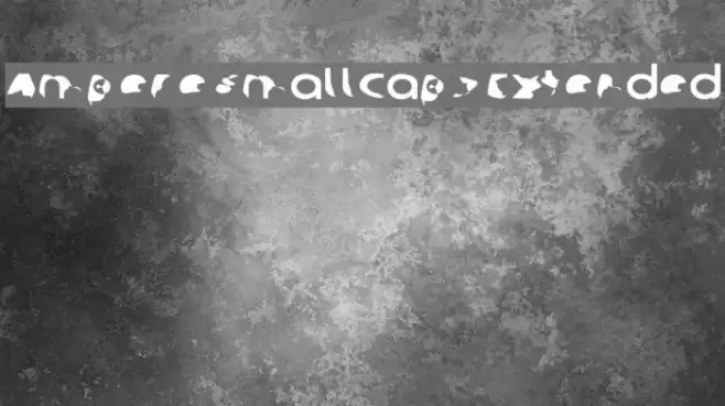 Ampere SmallCaps Extended Font examples