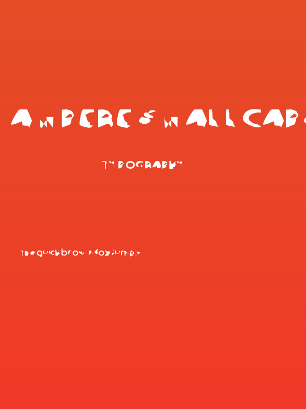 Ampere SmallCaps Extended Poster