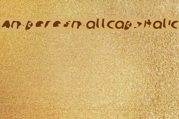 Ampere SmallCaps Italic Example 2