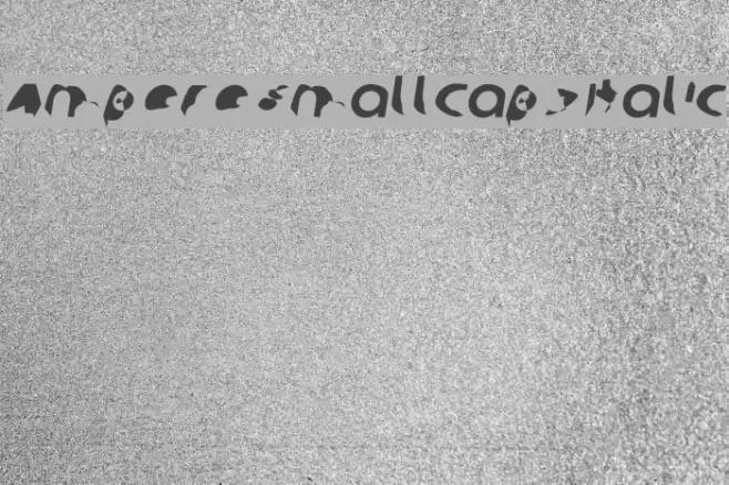 Ampere SmallCaps Italic Font examples