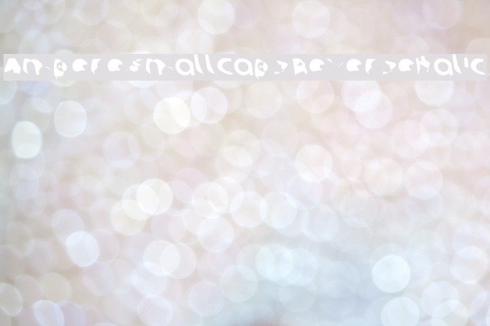 Ampere SmallCaps ReverseItalic Example 1