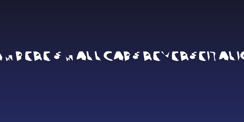 Ampere SmallCaps ReverseItalic Social Header