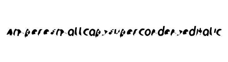 Ampere SmallCaps SuperCondensed Italic  नि: शुल्क फ़ॉन्ट्स डाउनलोड