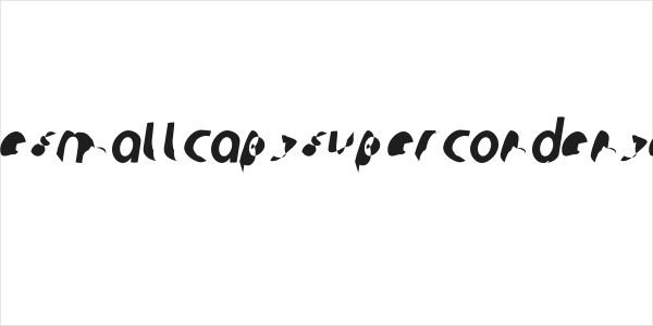 Ampere SmallCaps SuperCondensed Italic Logo