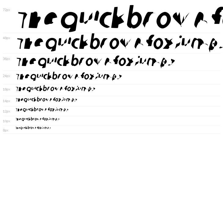 Ampere SmallCaps SuperCondensed Italic Waterfall