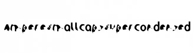 Ampere SmallCaps SuperCondensed  font caratteri gratis