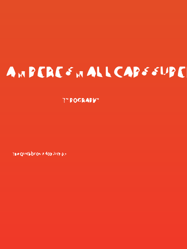 Ampere SmallCaps SuperCondensed Poster