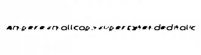 Ampere SmallCaps SuperExtended Italic  font caratteri gratis