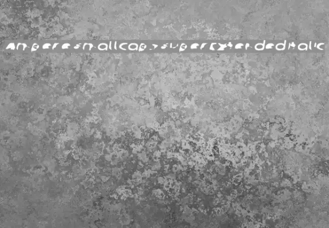 Ampere SmallCaps SuperExtended Italic फ़ॉन्ट examples