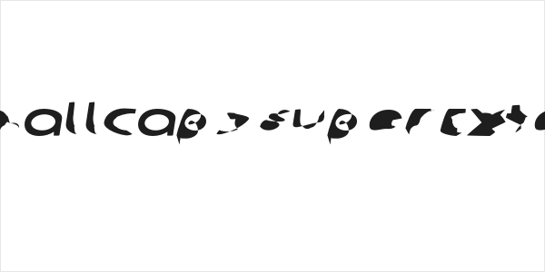 Ampere SmallCaps SuperExtended Italic Logo