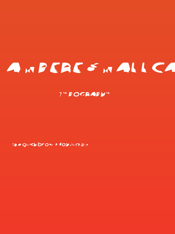 Ampere SmallCaps SuperExtended Italic Poster