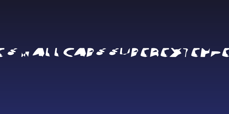 Ampere SmallCaps SuperExtended Italic Social Header