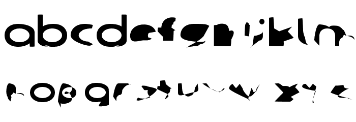 Ampere SmallCaps SuperExtended Font LOWERCASE