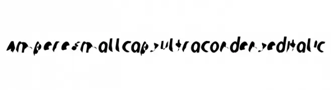 Ampere SmallCaps UltraCondensed Italic  Frei Schriftart Herunterladen