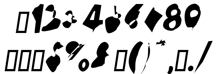 Ampere SmallCaps UltraCondensed Italic Font OTHER CHARS