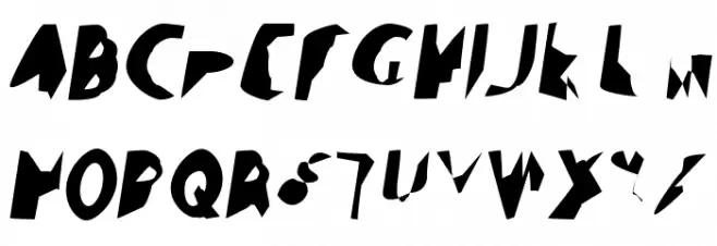 Ampere SmallCaps UltraCondensed Italic フォント 大文字