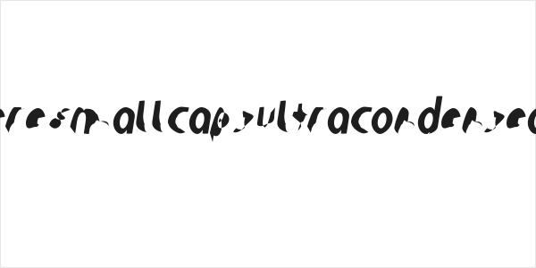 Ampere SmallCaps UltraCondensed Italic Logo