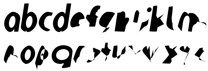 Ampere SmallCaps UltraCondensed Italic Font LOWERCASE