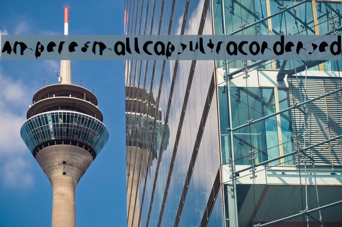 Ampere SmallCaps UltraCondensed Font examples