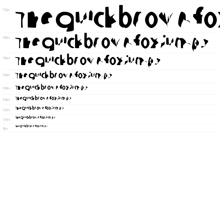 Ampere SmallCaps UltraCondensed Waterfall