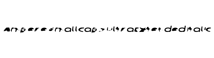 Ampere SmallCaps UltraExtended Italic  font caratteri gratis